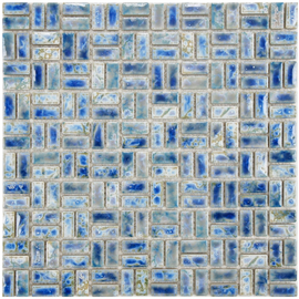 Arcadia Weave Neptune Blue Inch Porcelain Floor & Wall Tile