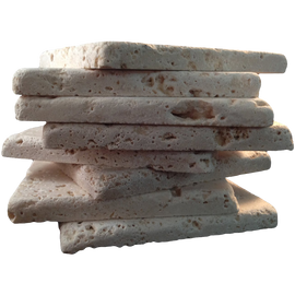 Coaster Tile-tumbled Travertine Porous Craft Tile in Ivory Color