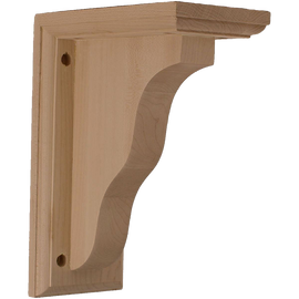 Ekena Millwork 3 1-2-Inch W by 7-Inch D by 9-Inch H Hamilton Traditional Bracket Rubber Wood