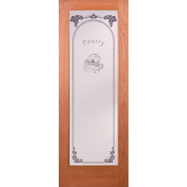 Pantry Woodgrain 1 Lite Unfinished Oak Interior Door Slab