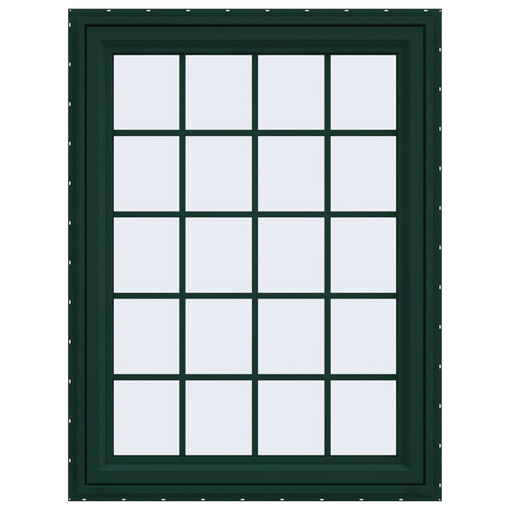 Series Left-Hand Casement Vinyl Window with Grids