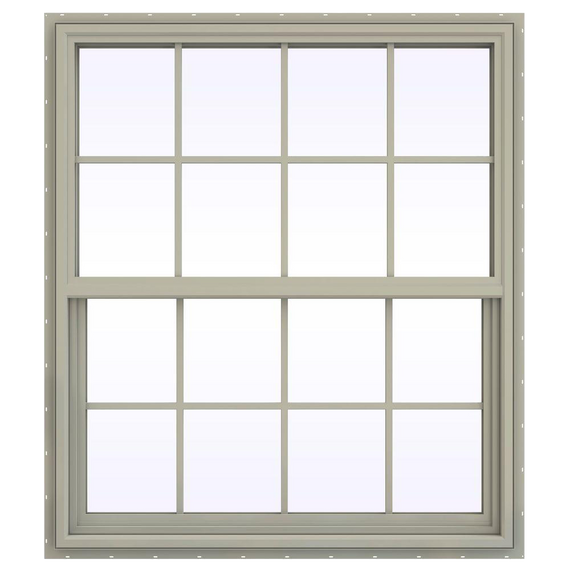 Series Single Hung Vinyl Window with Grids