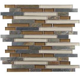 Sierra Piano Brixton 3-4 Inch Glass and Stone Mosaic Wall Tile