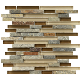 Sierra Piano Brixton 3-4 Inch Glass and Stone Mosaic Wall Tile
